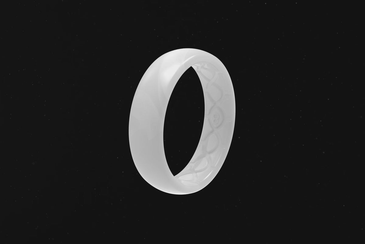 Blue Swirl Thin Ring