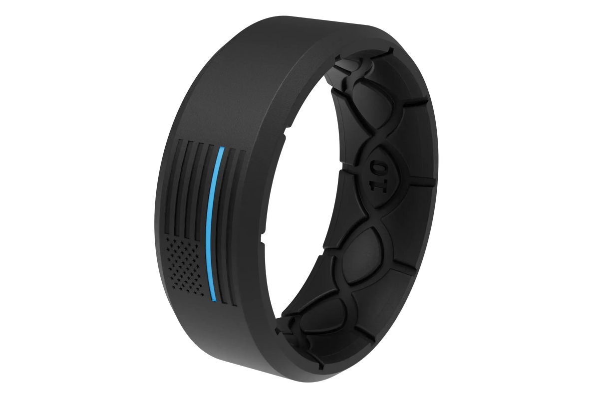 Edge Hero - Protector Black/Blue Line Ring