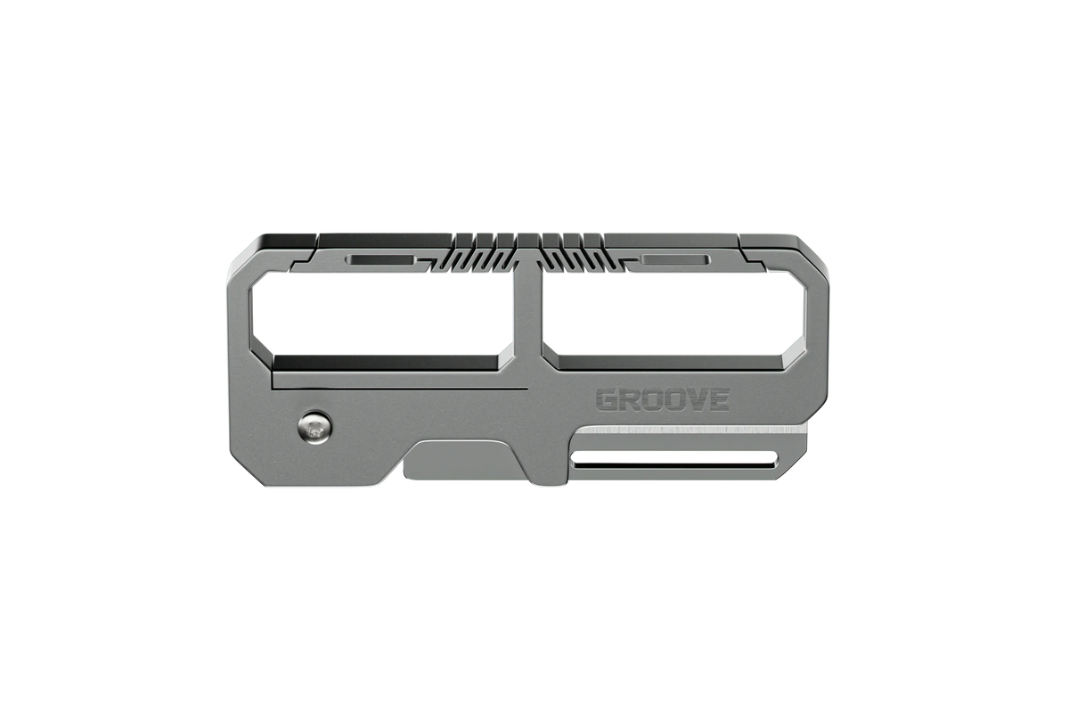 Groove® Carabiner Knife - Silver