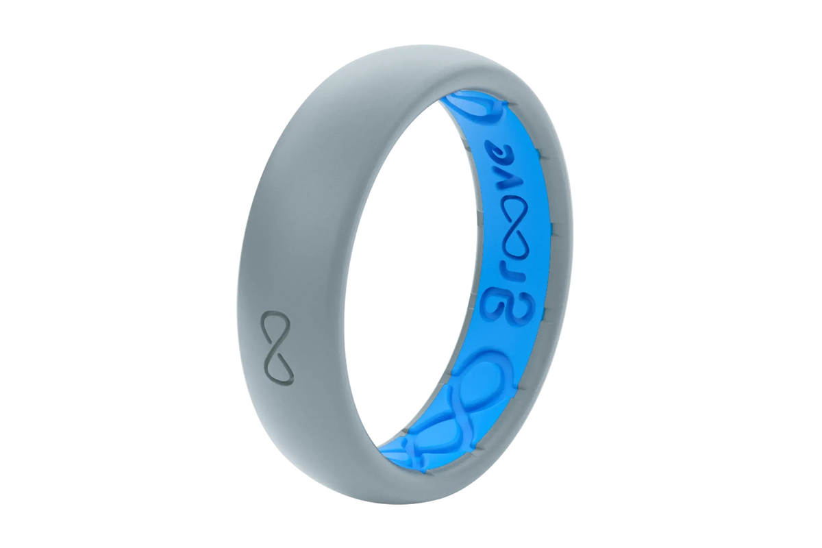 Solid Storm Grey Thin Ring