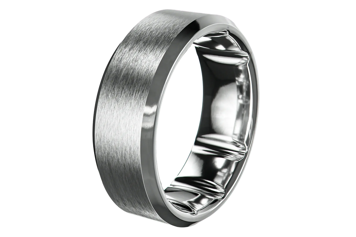 Groove Ring® Tungsten - Platinum