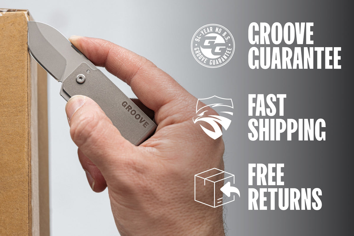 Groove® Money Clip Knife - Silver