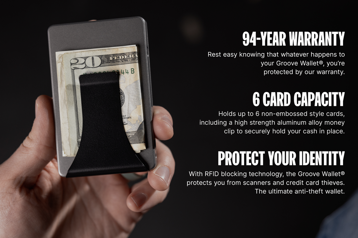 Groove Wallet® - Gun Metal